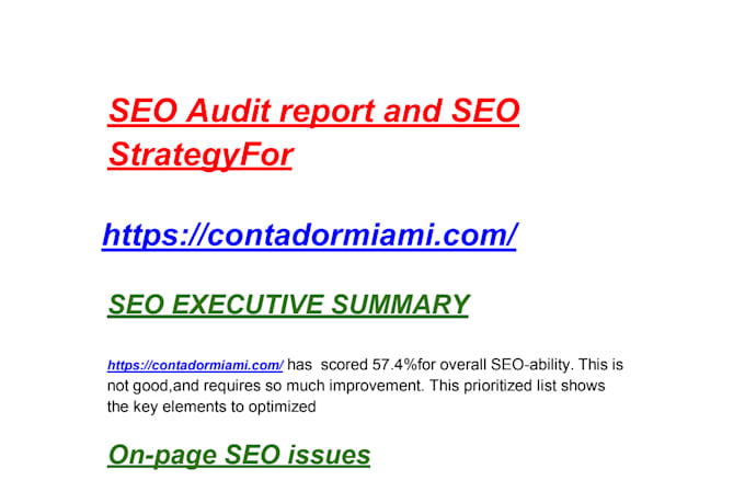 do complete onpage and technical website SEO audit